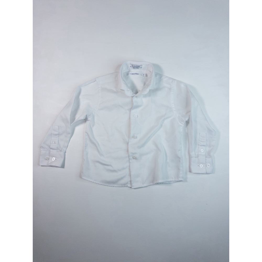 Calvin Klein Boys Button Shirt White‎ Kids Size 2T